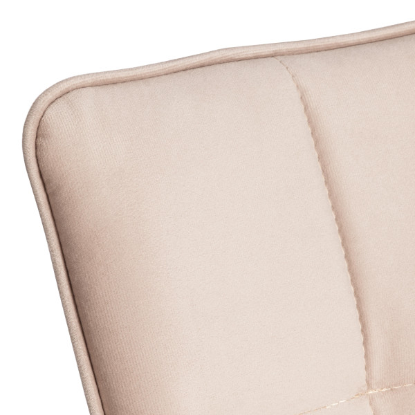 Стул обеденный Bari LT, флок , бежевый/черный, 7, 41х55х89 см фото № 8