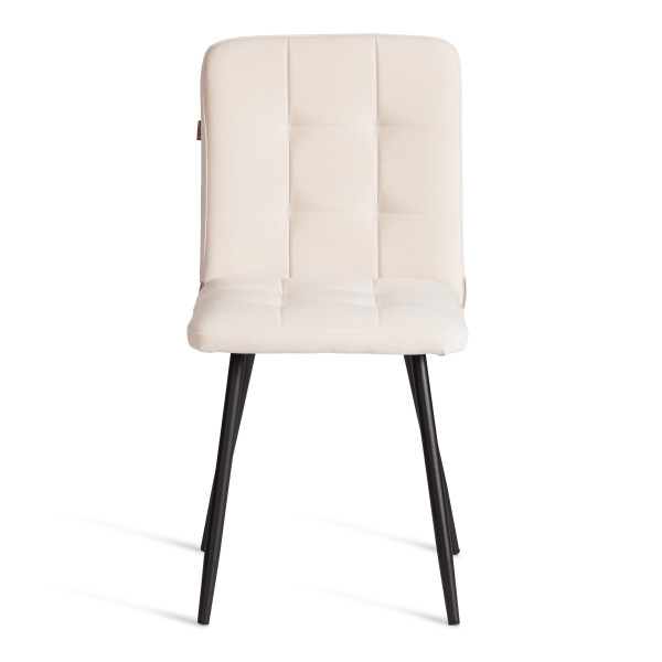 Стул обеденный Medeo LT, флок , молочный/черный, 4, 45х56х89 см фото № 5