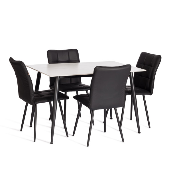 Стул обеденный Bari LT, экокожа, черная, 41х55х89 см фото № 10