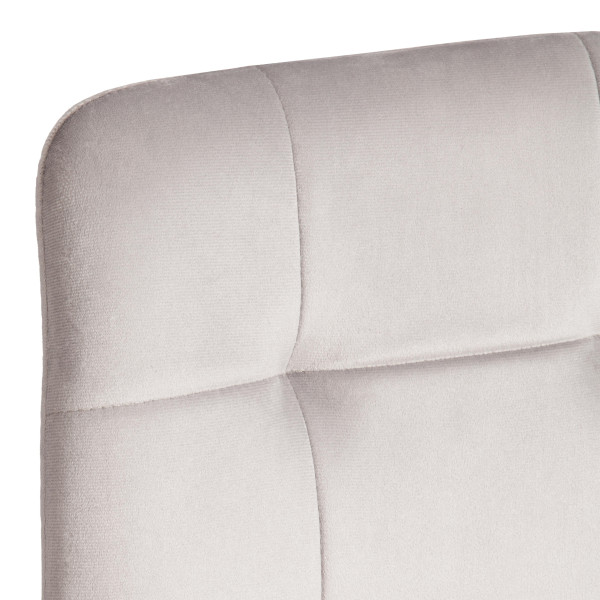 Стул CHILLY (mod. JSC-220) Велюр/металл , 44,5х52,5х88 см, Light grey (светло-серый) HLR14 / натуральный фото № 8