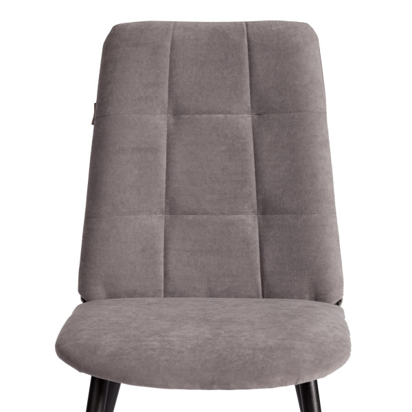 Стул обеденный Asti TREND, флок , серый/чёрный, 29, 47х54х86 см фото № 6