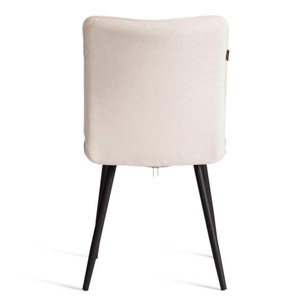 Стул обеденный Bari LT, флок , молочный/черный, 4, 41х55х89 см фото № 4