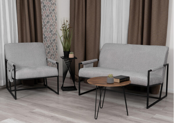 Кресло Charli LUX/Чарли Люкс велюр/букле, VT shape silver, 70х80х82 см фото № 12