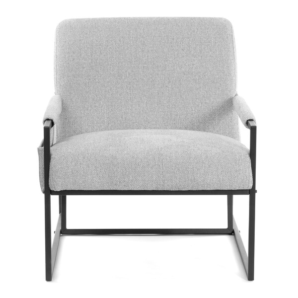 Кресло Charli LUX/Чарли Люкс велюр/букле, VT shape silver, 70х80х82 см фото № 5