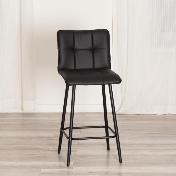 Полубарный стул  Bari/Бари экокожа , черный, 42х55х99 см фото № 14