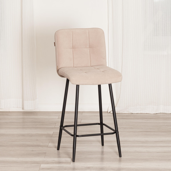 Полубарный стул  Medeo/Медео велюр, бежевый, 7, 42х56х102 см фото № 14