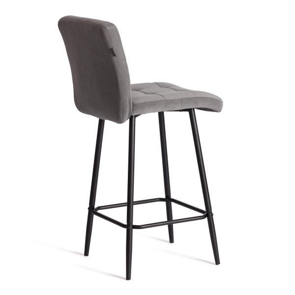 Полубарный стул  Medeo/Медео велюр, серый, 29, 42х56х102 см фото № 3