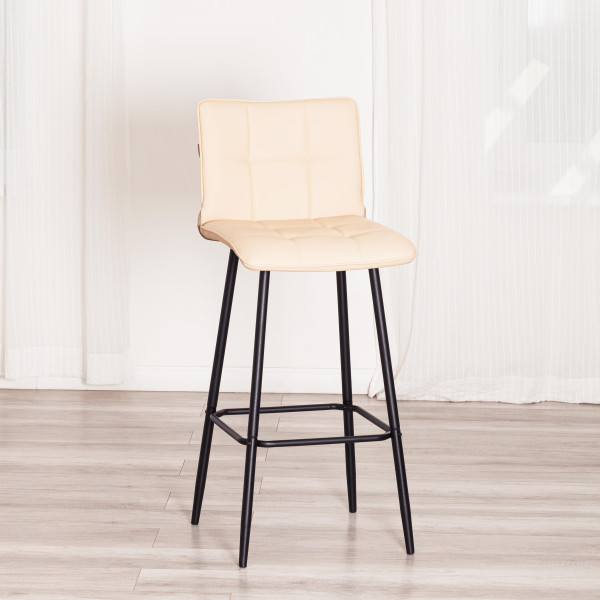 Барный стул  Bari/Бари экокожа , бежевый, 45х56х110 см фото № 15