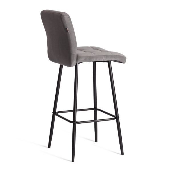 Барный стул  Medeo/Медео велюр, серый, 29, 45х56х113 см фото № 4
