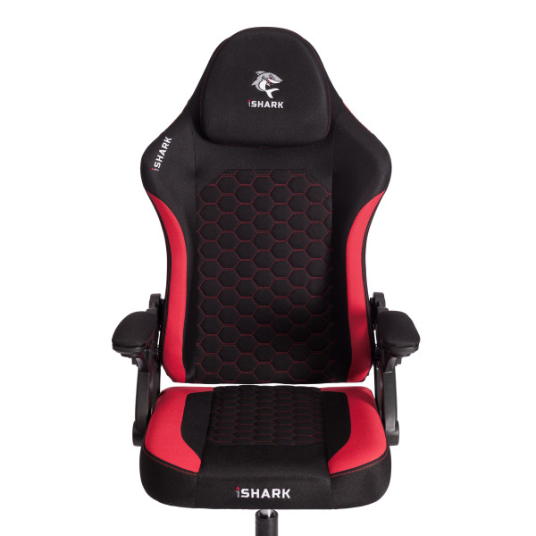 Кресло iShark ткань, черный / красный фото № 8