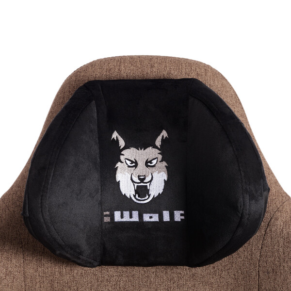 Кресло iWolf ткань, черный/коричневый фото № 13