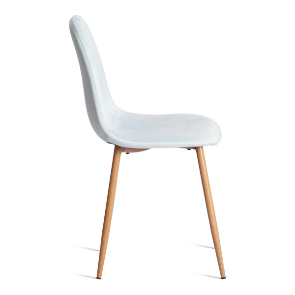 Стул BREEZE (mod. 4724) Велюр/металл , 44 х 53 х 87 см, Aquamarine (аквамарин) HLR16 / натуральный фото № 2