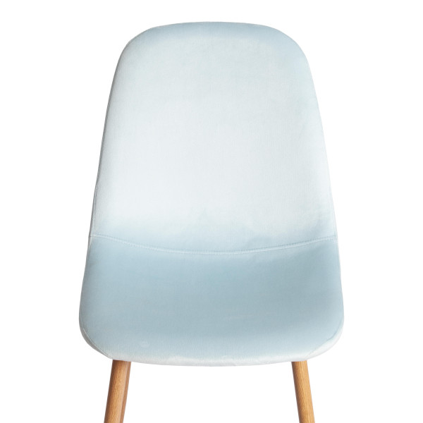 Стул BREEZE (mod. 4724) Велюр/металл , 44 х 53 х 87 см, Aquamarine (аквамарин) HLR16 / натуральный фото № 6