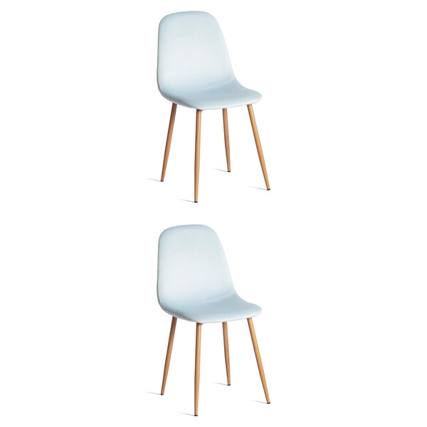 Стул Breeze/Бриз (мод. 4724) велюр/металл, 44х53х87см, аквамарин (HLR16)/натуральный фото № 13