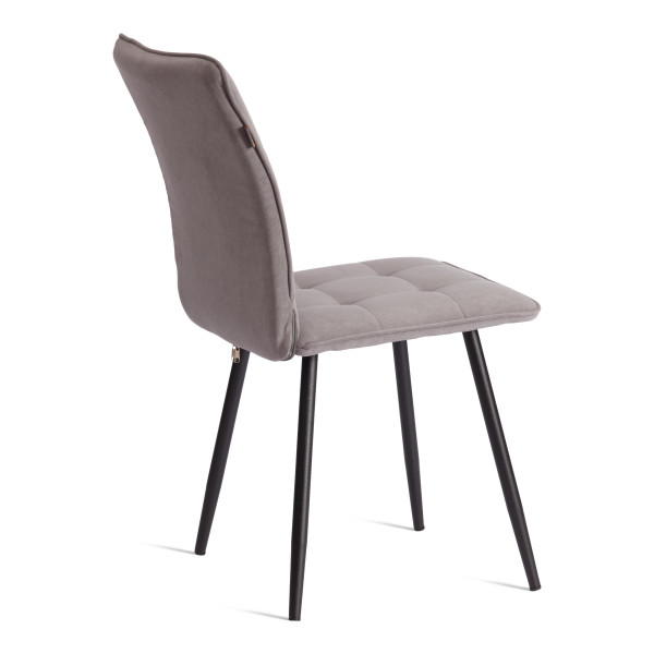 Стул обеденный Bari LT, флок , серый/черный, 29, 41х55х89 см фото № 3