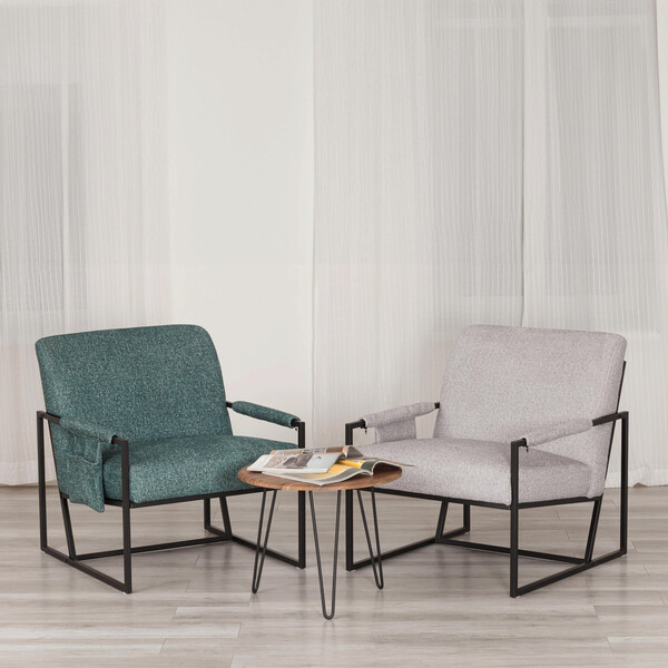 Кресло Charli LUX/Чарли Люкс велюр/букле, VT изумруд, 70х80х82 см фото № 14