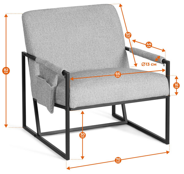 Кресло Charli LUX/Чарли Люкс велюр/букле, VT изумруд, 70х80х82 см фото № 15