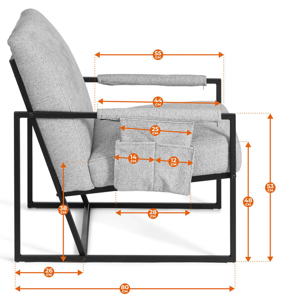 Кресло Charli LUX/Чарли Люкс велюр/букле, VT изумруд, 70х80х82 см фото № 16