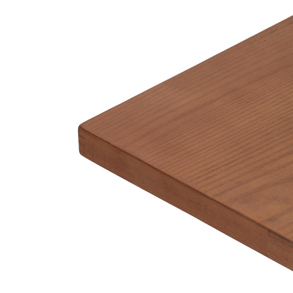 Стол RAGNAROK (mod.XMS-T9090) дерево вяз/железная опора, 70х70х76 см, груша №3/черная опора фото № 4