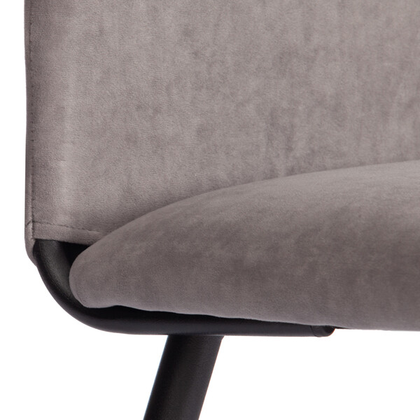 Стул обеденный La Rousse NEW, флок , серый/черный, 29, 45x55x93 см фото № 8