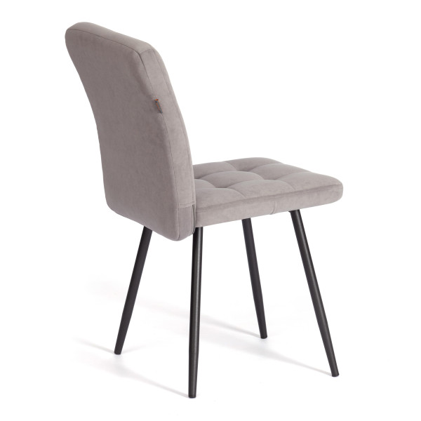 Стул обеденный Medeo LT, флок , серый/черный, 29, 45х56х89 см фото № 3