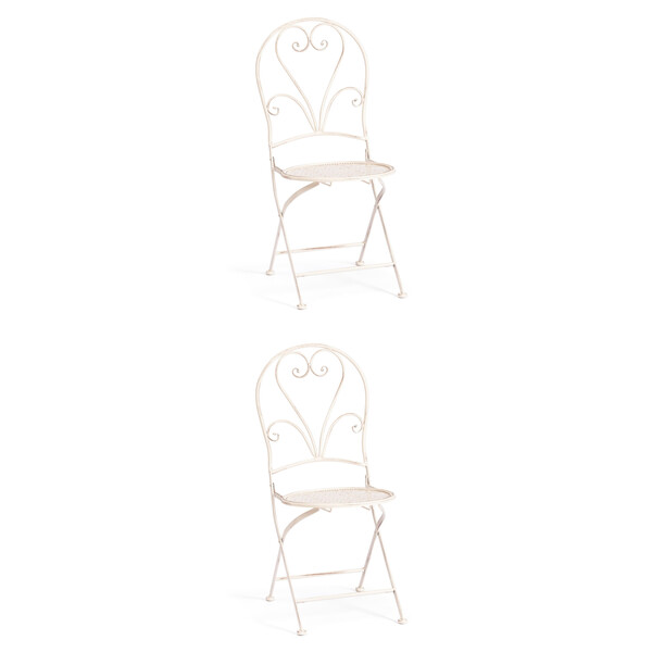 Стул Love Chair/Лав Чаир (PL08-11140) стальной сплав, античный белый, 40х47,5х94см фото № 13
