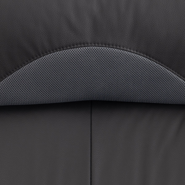 Кресло Duke metalBL кож/зам/ткань, черный/серый, 36-6/12 фото № 8