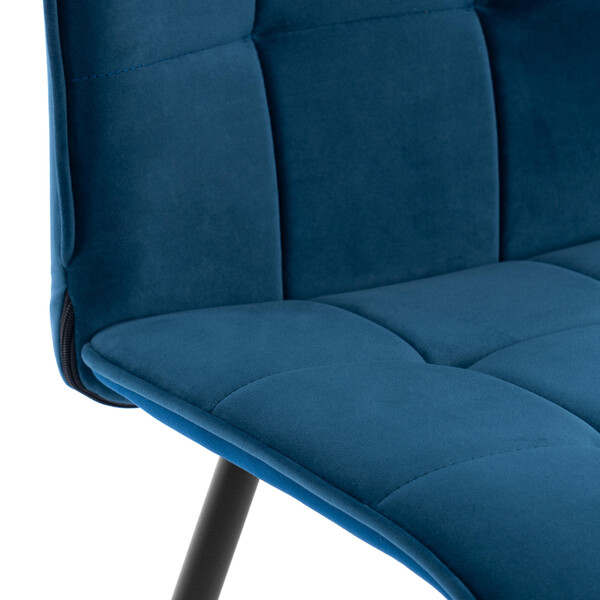 Стул обеденный Bari LT, велюр, Dark blue (темно-синий), 41х55х89 см фото № 7