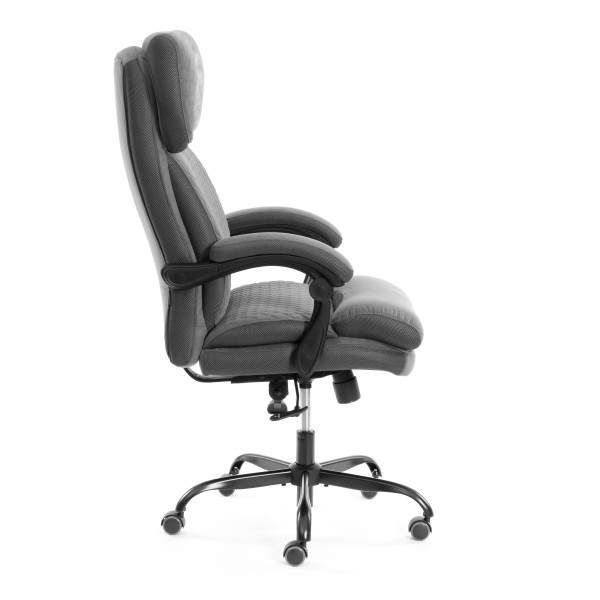 Кресло Chief metalBL  велюр/ткань, серый, 29/TW-12 фото № 2