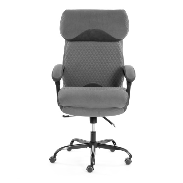 Кресло Chief metalBL  велюр/ткань, серый, 29/TW-12 фото № 6