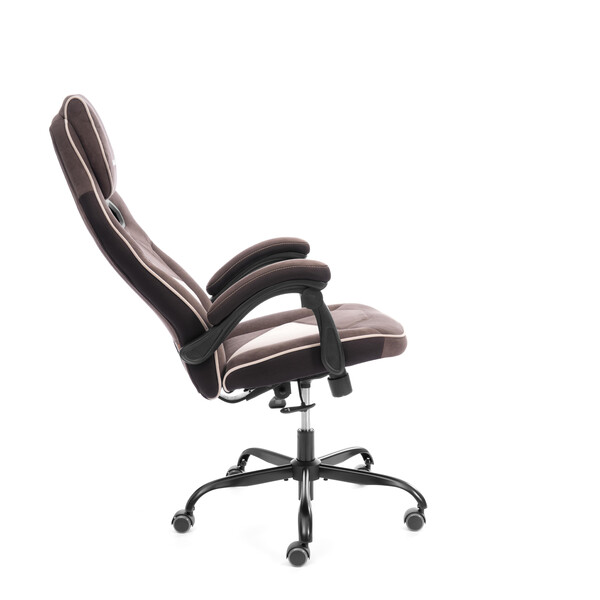 Кресло Arena metalBL велюр, коричневый/бежевый, 6/7 фото № 3