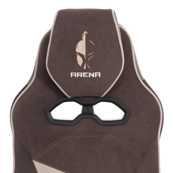 Кресло Arena metalBL велюр, коричневый/бежевый, 6/7 фото № 8