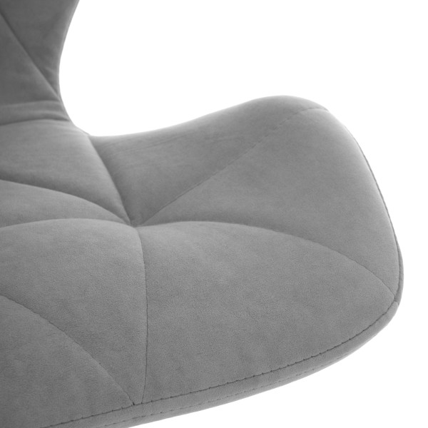Кресло SELFI metalBL велюр, серый, 29 фото № 8