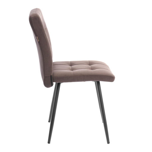 Стул обеденный Medeo велюр, коричневый, 6, 47х56х89 фото № 2