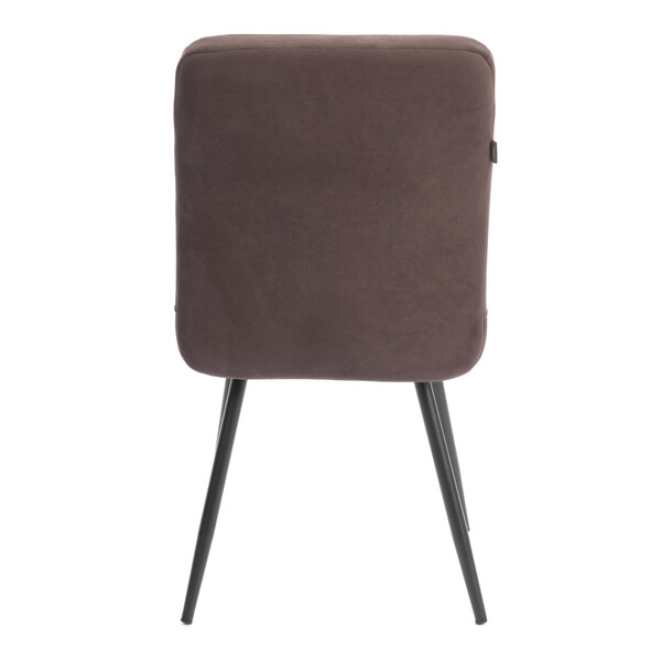 Стул обеденный Medeo велюр, коричневый, 6, 47х56х89 фото № 4