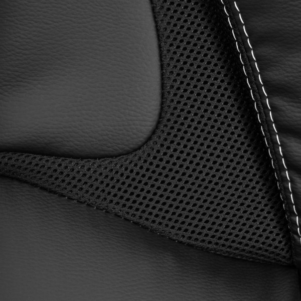 Кресло Cambridge metalBL кож/зам/ткань, черный/черный, 36-6/11 фото № 13