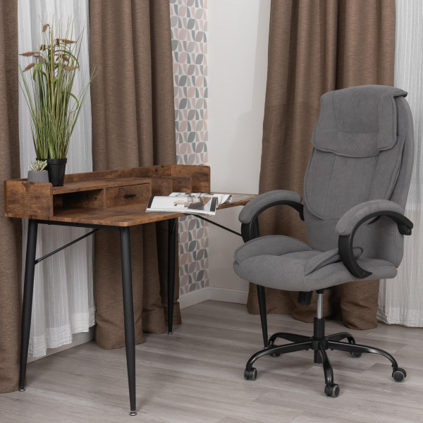 Кресло OREON metalBL велюр, серый, 29 фото № 14