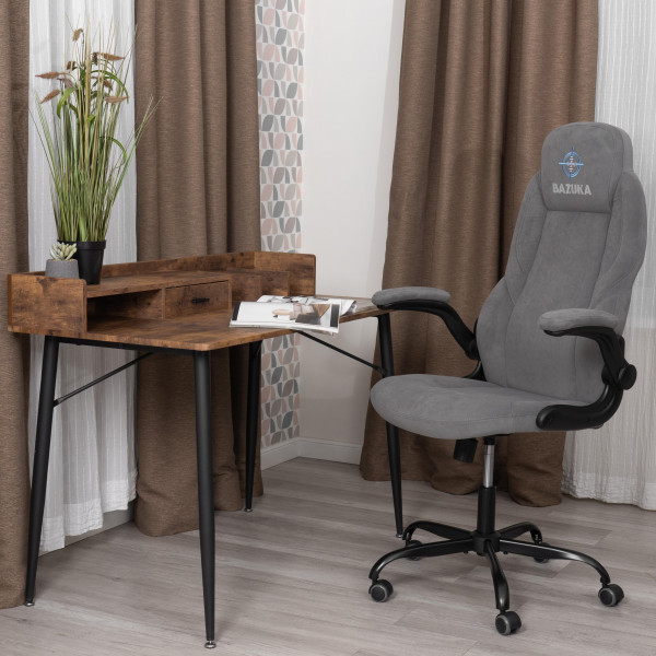 Кресло BAZUKA metalBL велюр, серый, 29 фото № 15