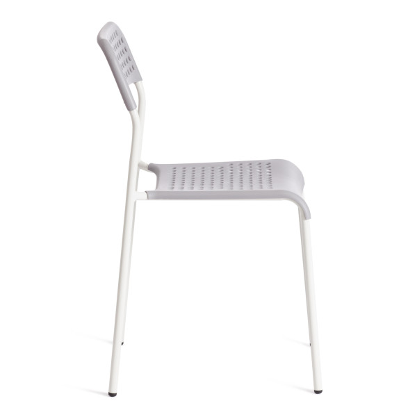 Стул ADDE (mod. C-049) металл/пластик, 39 х 49 х 78 см, Grey(серый)/White(белый) разборный фото № 2
