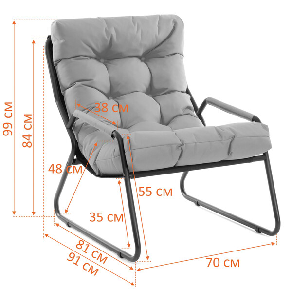 Кресло Ergo/Эрго рогожка, коричневый, 3М7-147 фото № 14