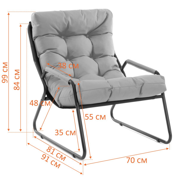 Кресло Ergo/Эрго рогожка с водоотталкивающей пропиткой, Лайм фото № 14