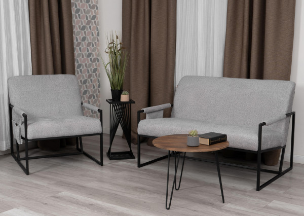 Диван Charli LUX/Чарли Люкс велюр/букле, VT shape silver фото № 12