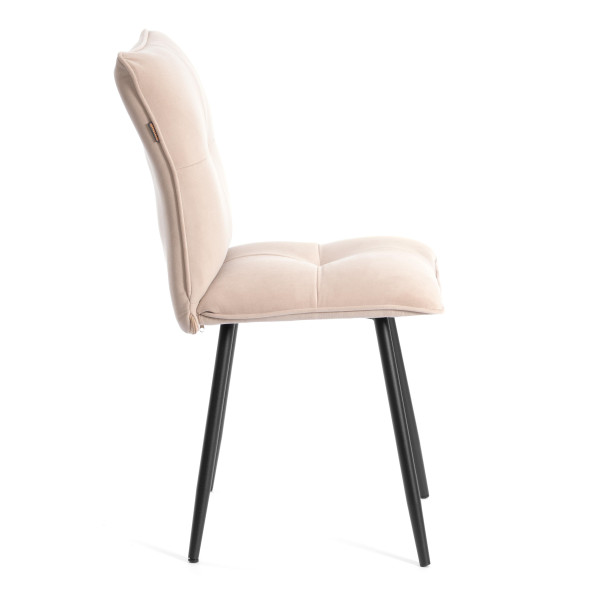 Комплект кресло + стул Sweet LT, флок , бежевый/черный, 7, 41х55х88 см фото № 3