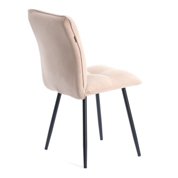 Комплект кресло + стул Sweet LT, флок , бежевый/черный, 7, 41х55х88 см фото № 4