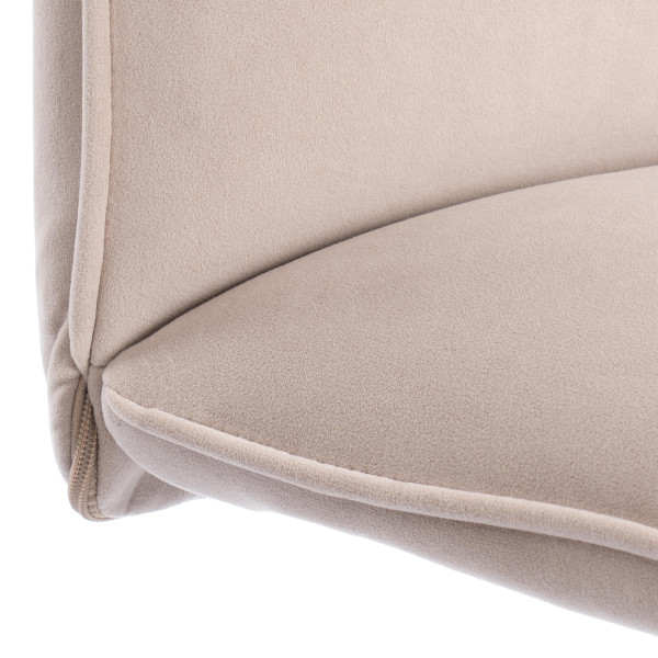 Комплект кресло + стул Sweet LT, флок , бежевый/черный, 7, 41х55х88 см фото № 8