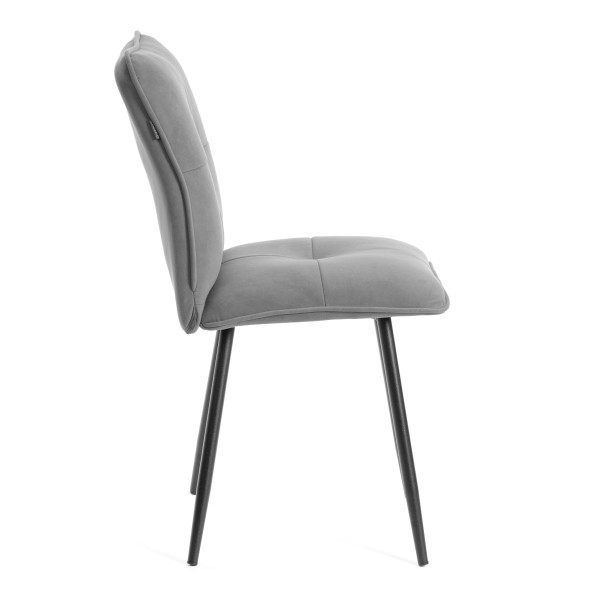 Комплект кресло + стул Sweet LT, флок , серый/черный, 29, 41х55х88 см фото № 3