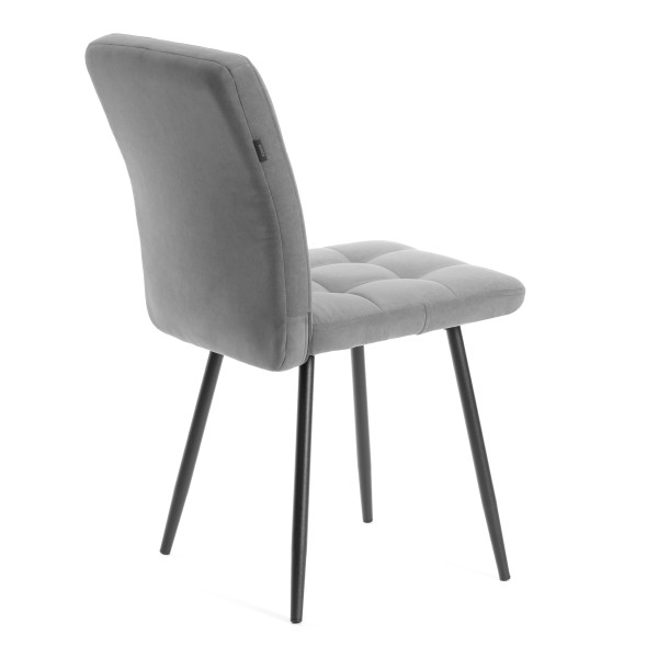 Комплект кресло + стул Medeo LT, флок , серый/черный, 29, 45х56х89 см фото № 4