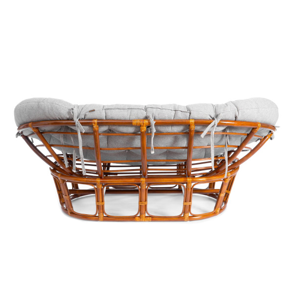 Диван MAMASAN/МАМАСАН 23/02 W /с подушкой/ 169х102х80 см, Cognac (коньяк), матрац 182х119 см, ткань серо-бежевая 3М 16/2 фото № 4