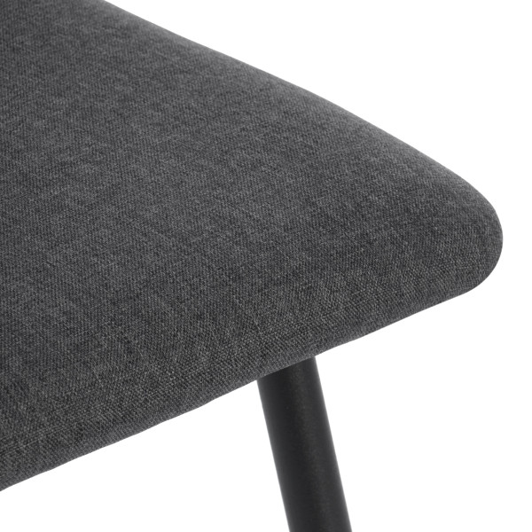 Стул обеденный La Rousse NEW, ткань рогожка, темно-серый, F68, 45x55x93 см фото № 7