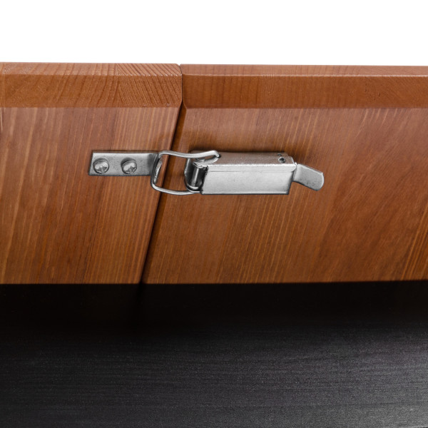 Стол Соната Люкс раздвижной/Sonata Lux extension table, 120х75х73 см массив сосны, антик/чёрный, 120-(150)х75х73 см фото № 11